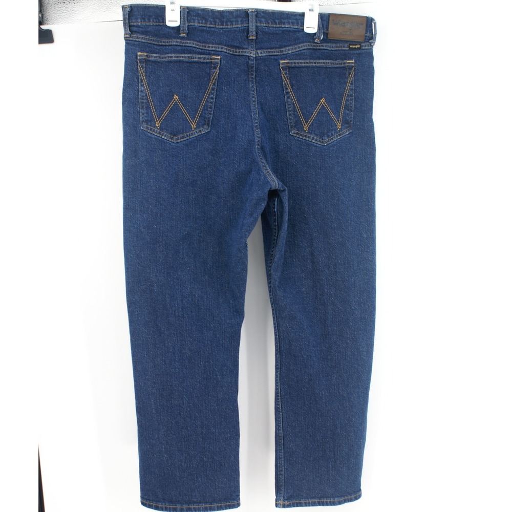 Wrangler Relaxed Boot Jeans Mens 40x30 Dark Wash Blue Denim 112358883